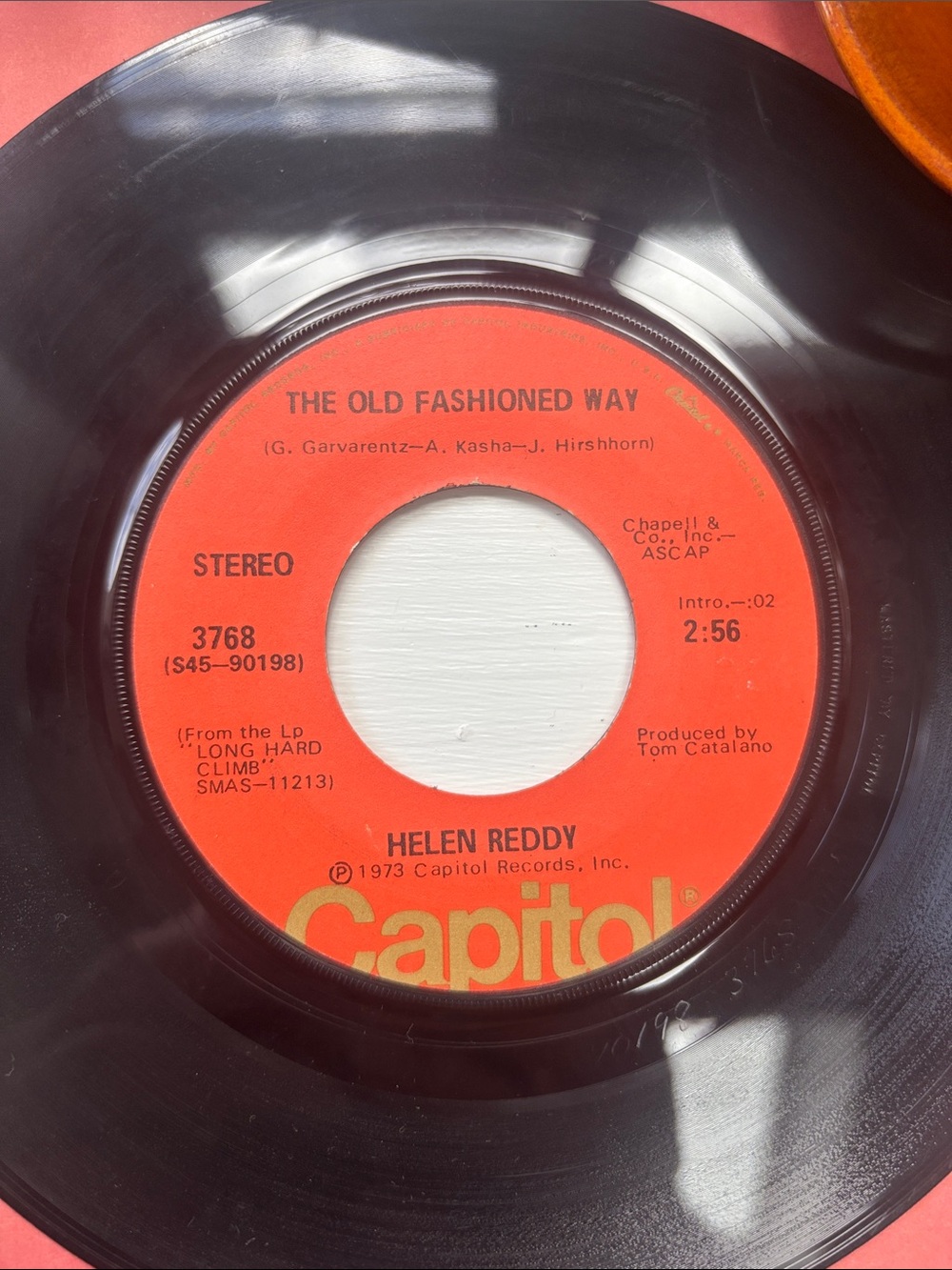 Helen Reddy’s song "The Old Fashioned Way"7-inch 45 RPM